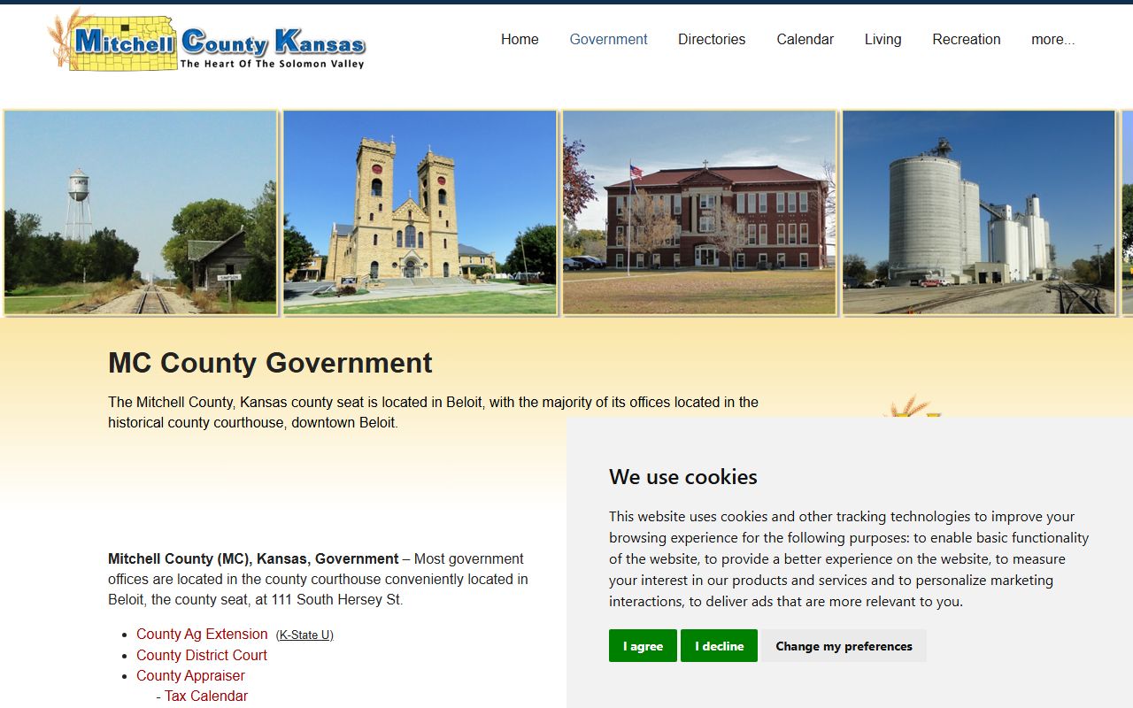 Mitchell County court records county government courthouse page